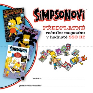 Simpsonovi: Dárkový kupón na předplatné